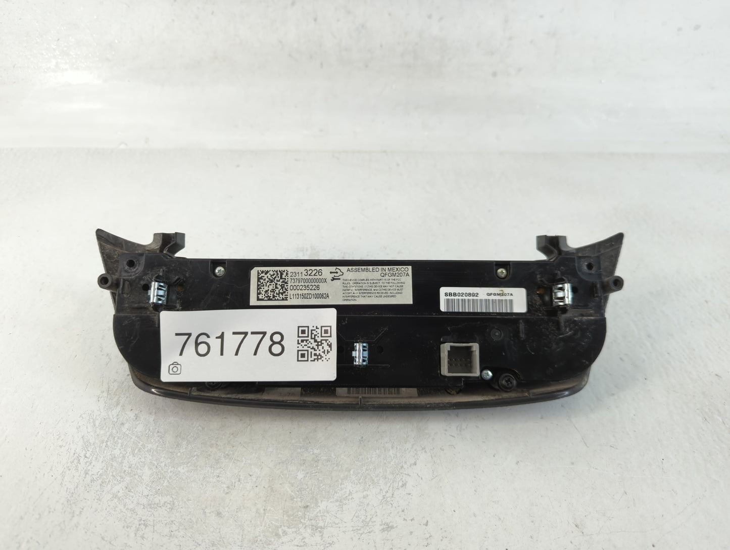 2014 Chevrolet Impala Climate Control Module Temperature AC/Heater Replacement P/N:23113226 Fits OEM Used Auto Parts - Oemus