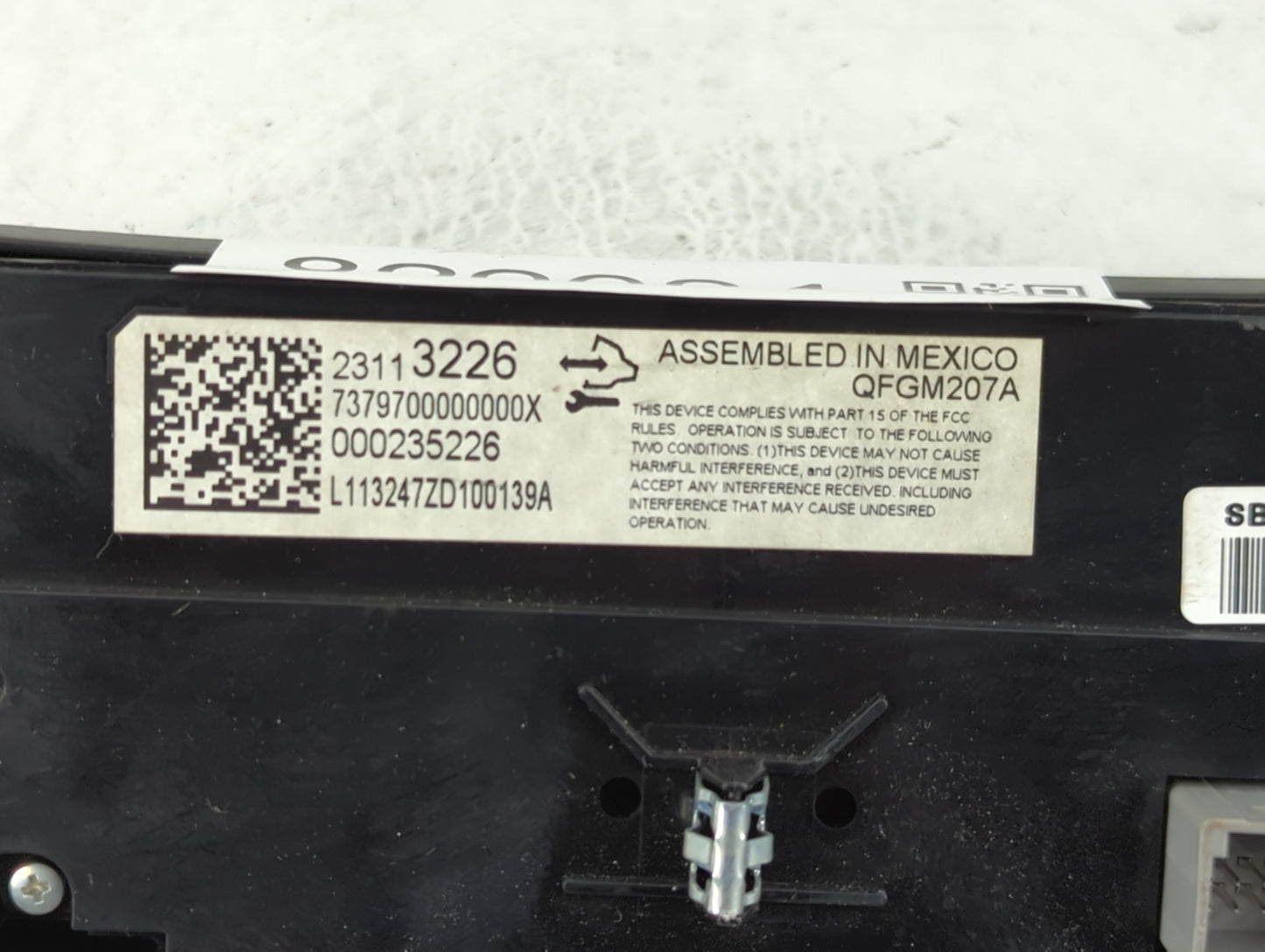 2014 Chevrolet Impala Climate Control Module Temperature AC/Heater Replacement P/N:23113226 Fits OEM Used Auto Parts - Oemus
