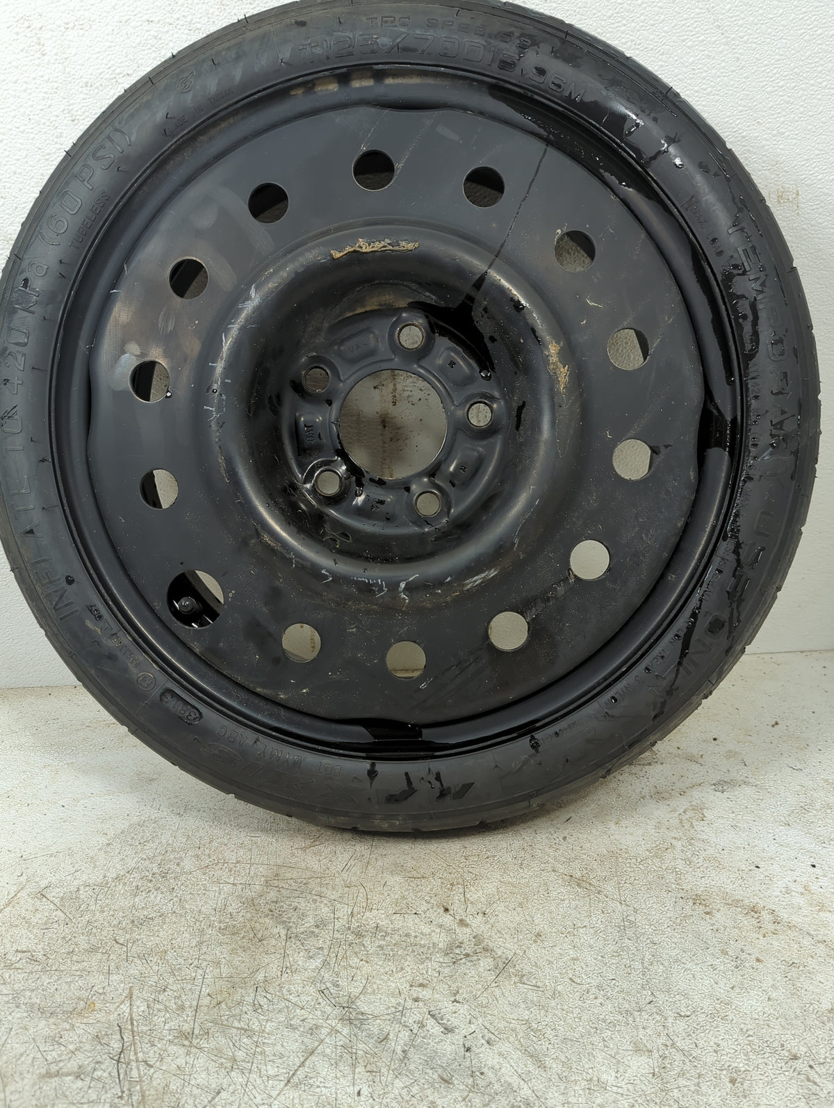 2014 Chevrolet Impala Limited Spare Donut Tire Wheel Rim Oem - Oemusedautoparts1.com
