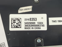 2014-2016 Chevrolet Malibu Climate Control Module Temperature AC/Heater Replacement P/N:23168353 Fits Fits 2014 2015 2016 OE