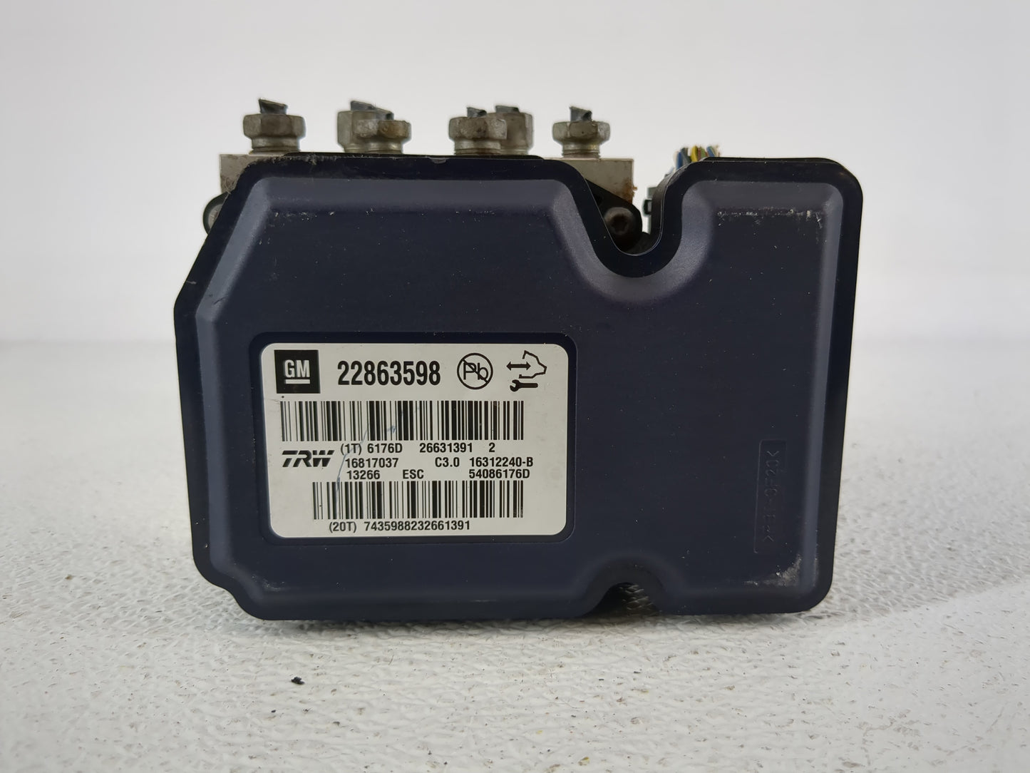 2013-2016 Chevrolet Malibu ABS Pump Control Module Replacement P/N:22863598 Fits Fits 2012 2013 2014 2015 2016 OEM Used Auto
