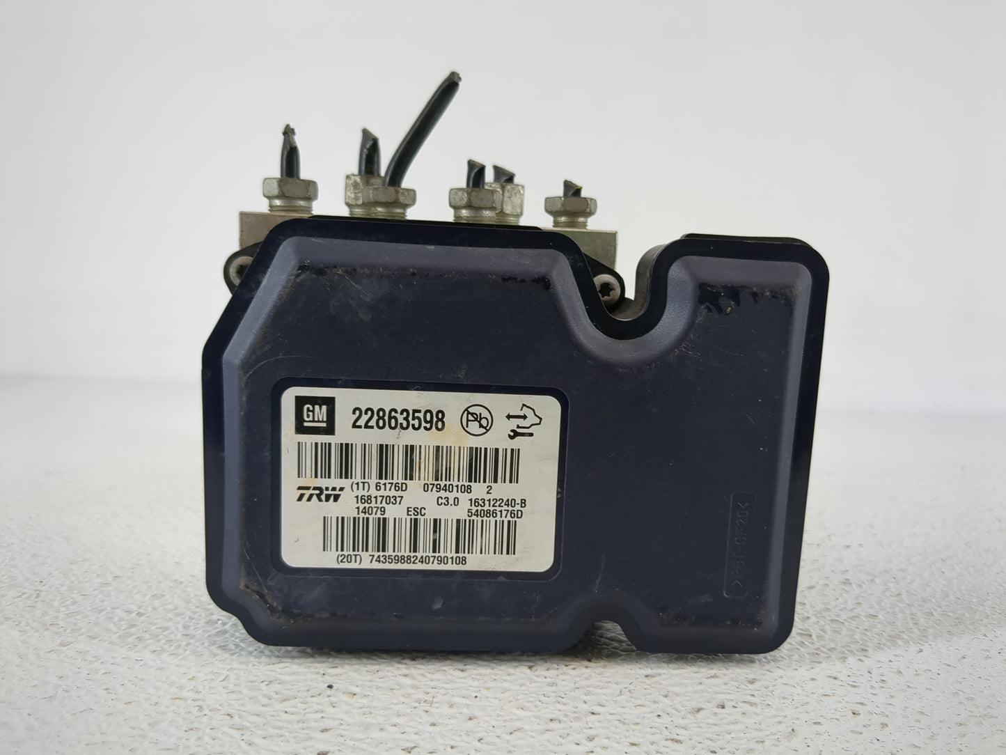 2013-2016 Chevrolet Malibu ABS Pump Control Module Replacement P/N:22863598 Fits Fits 2012 2013 2014 2015 2016 OEM Used Auto