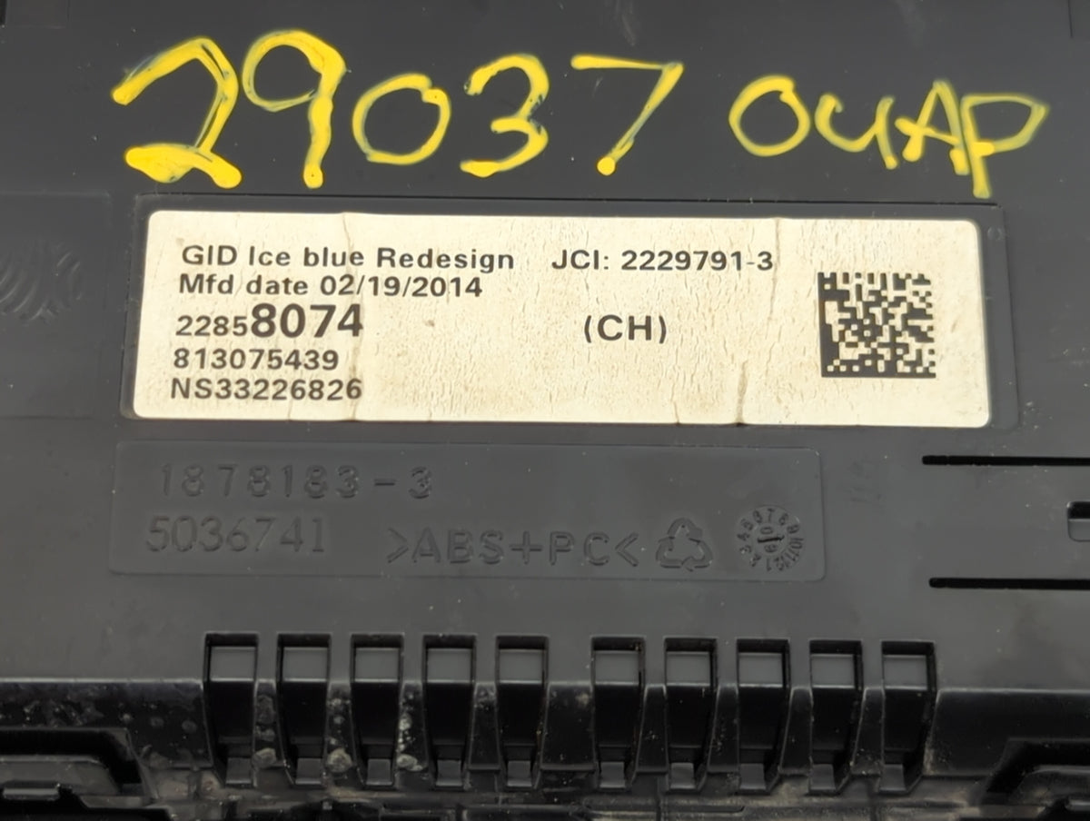 2014-2016 Chevrolet Malibu Information Radio Display Screen 1146226 - Oemusedautoparts1.com