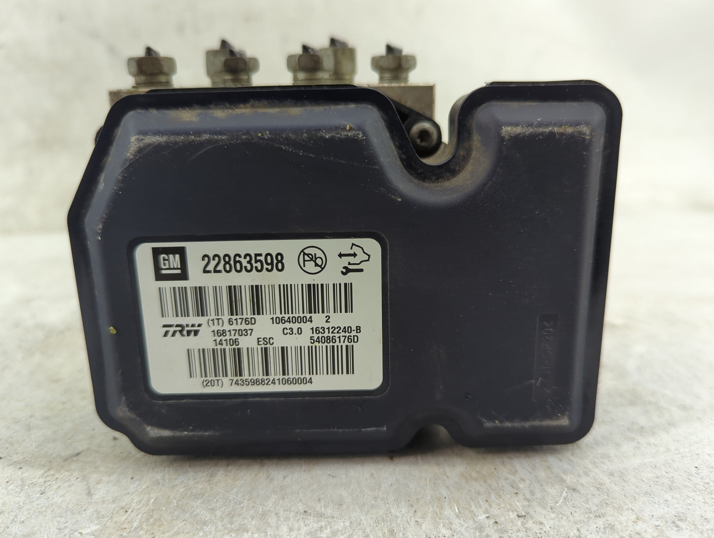 2013-2016 Chevrolet Malibu ABS Pump Control Module Replacement Fits Fits 2012 2013 2014 2015 2016 OEM Used Auto Parts - Oemu