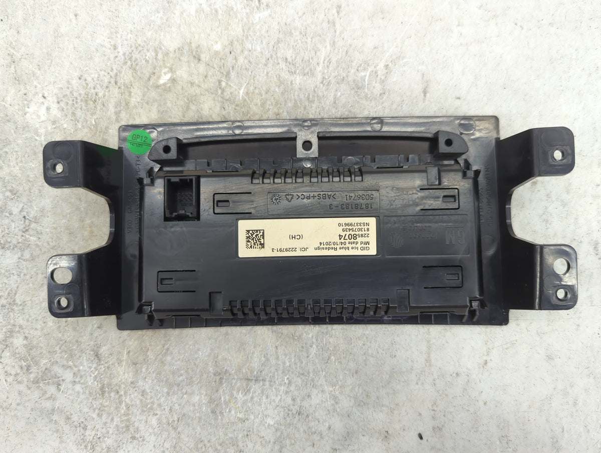 2014-2016 Chevrolet Malibu Information Radio Display Screen 1258612 - Oemusedautoparts1.com