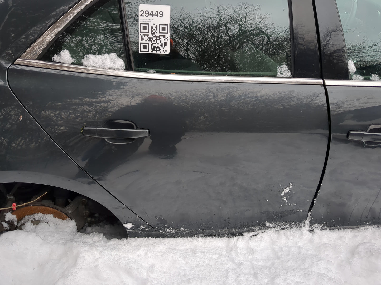 2013-2016 Chevrolet Malibu Passenger Rear Door Oem - Oemusedautoparts1.com