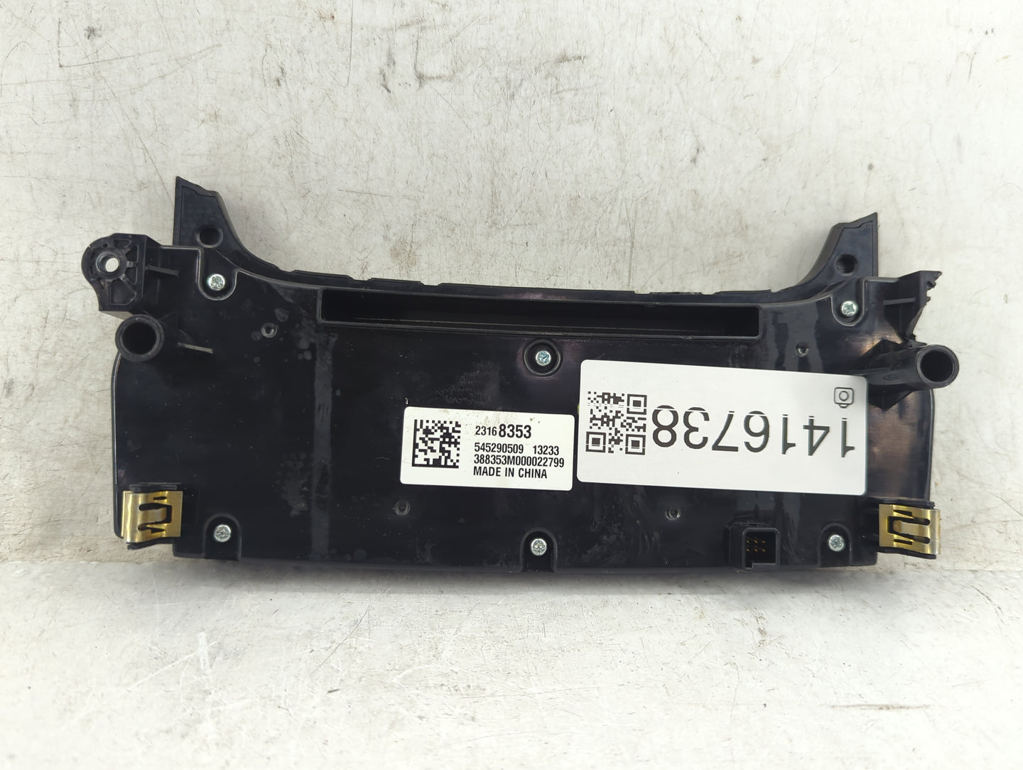2014-2016 Chevrolet Malibu Climate Control Module Temperature AC/Heater Replacement P/N:545290509 23168353 Fits OEM Used Aut