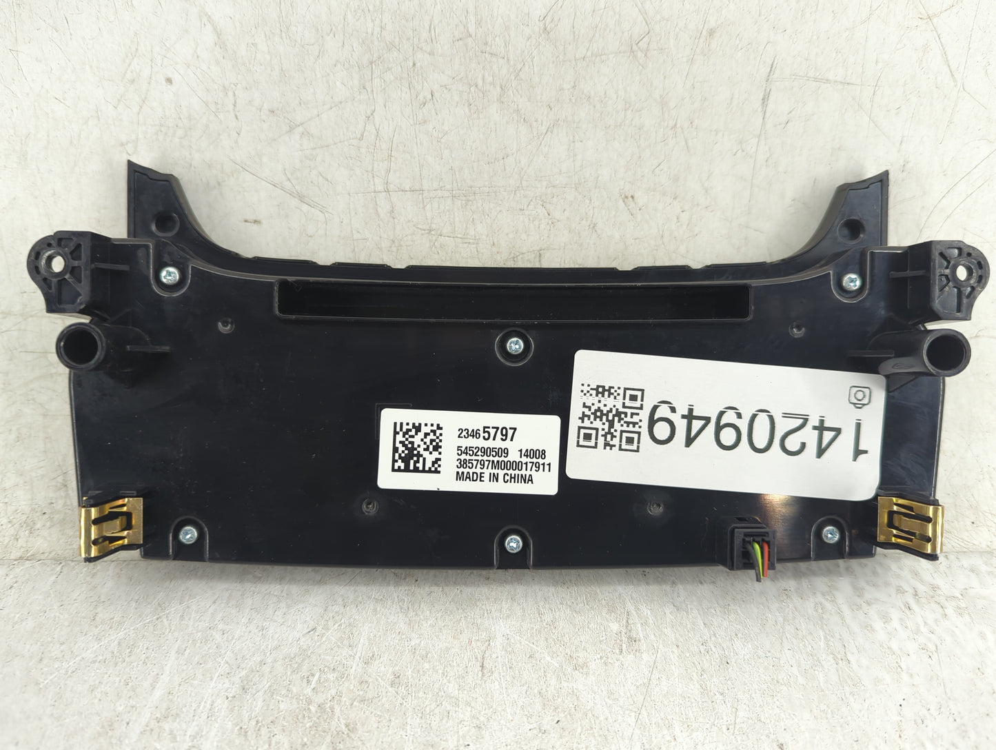 2014-2016 Chevrolet Malibu Climate Control Module Temperature AC/Heater Replacement P/N:23465797 545290509 Fits OEM Used Aut