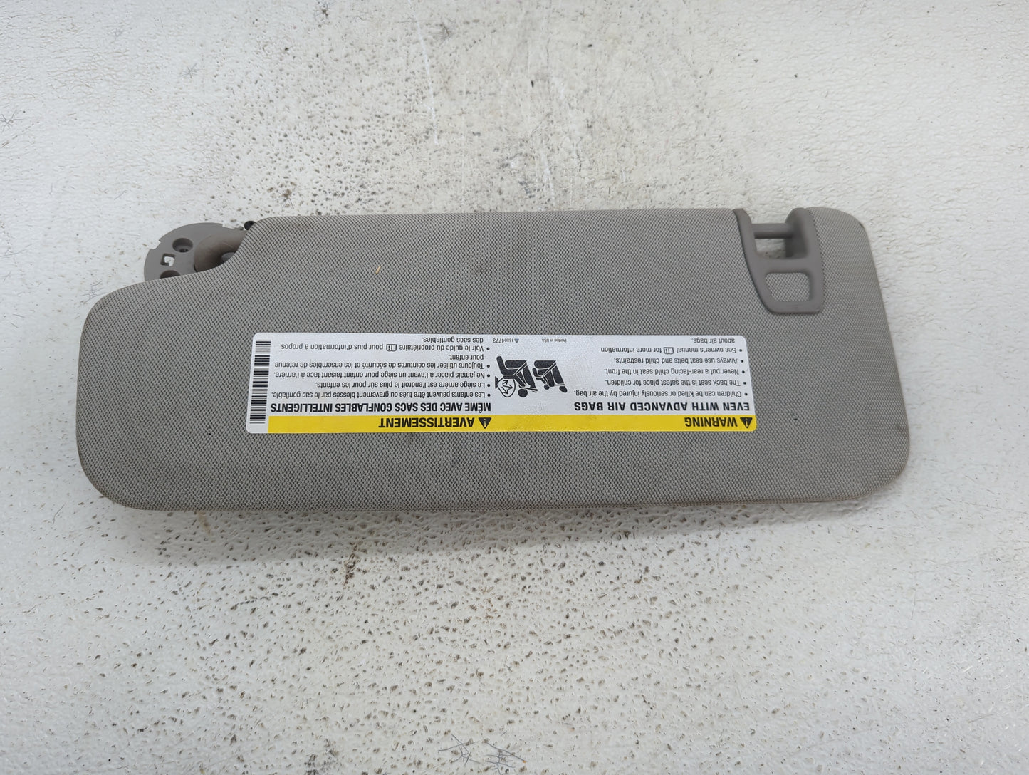 2013-2016 Chevrolet Malibu Sun Visor Shade Replacement Passenger Right Mirror Fits Fits 2013 2014 2015 2016 OEM Used Auto Pa