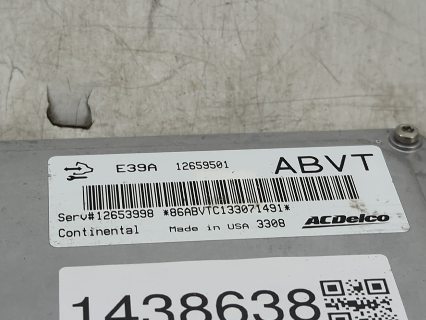 2013-2016 Chevrolet Malibu PCM Engine Control Computer ECU ECM PCU OEM P/N:12659501 12653998 Fits Fits 2013 2014 2015 2016 O