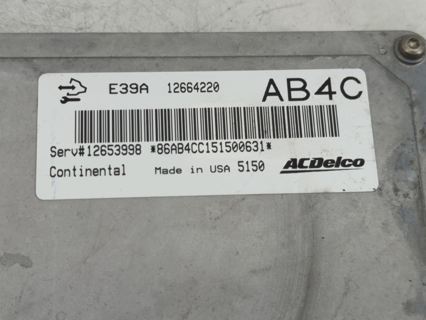 2013-2016 Chevrolet Malibu PCM Engine Control Computer ECU ECM PCU OEM P/N:12664220 12653998 Fits Fits 2013 2014 2015 2016 O