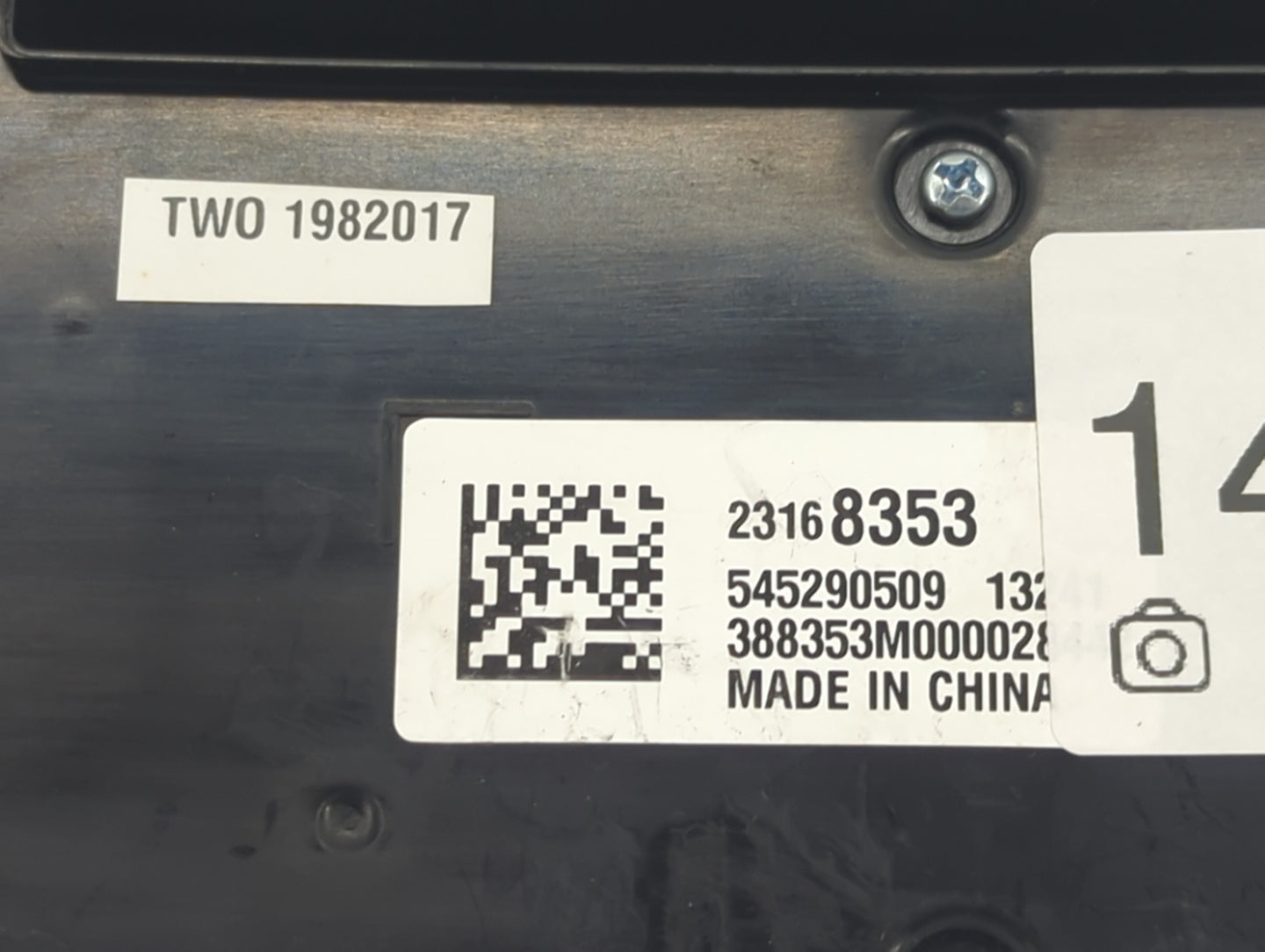 2013-2015 Chevrolet Malibu Climate Control Module Temperature AC/Heater Replacement P/N:23168353 545290509 Fits OEM Used Aut