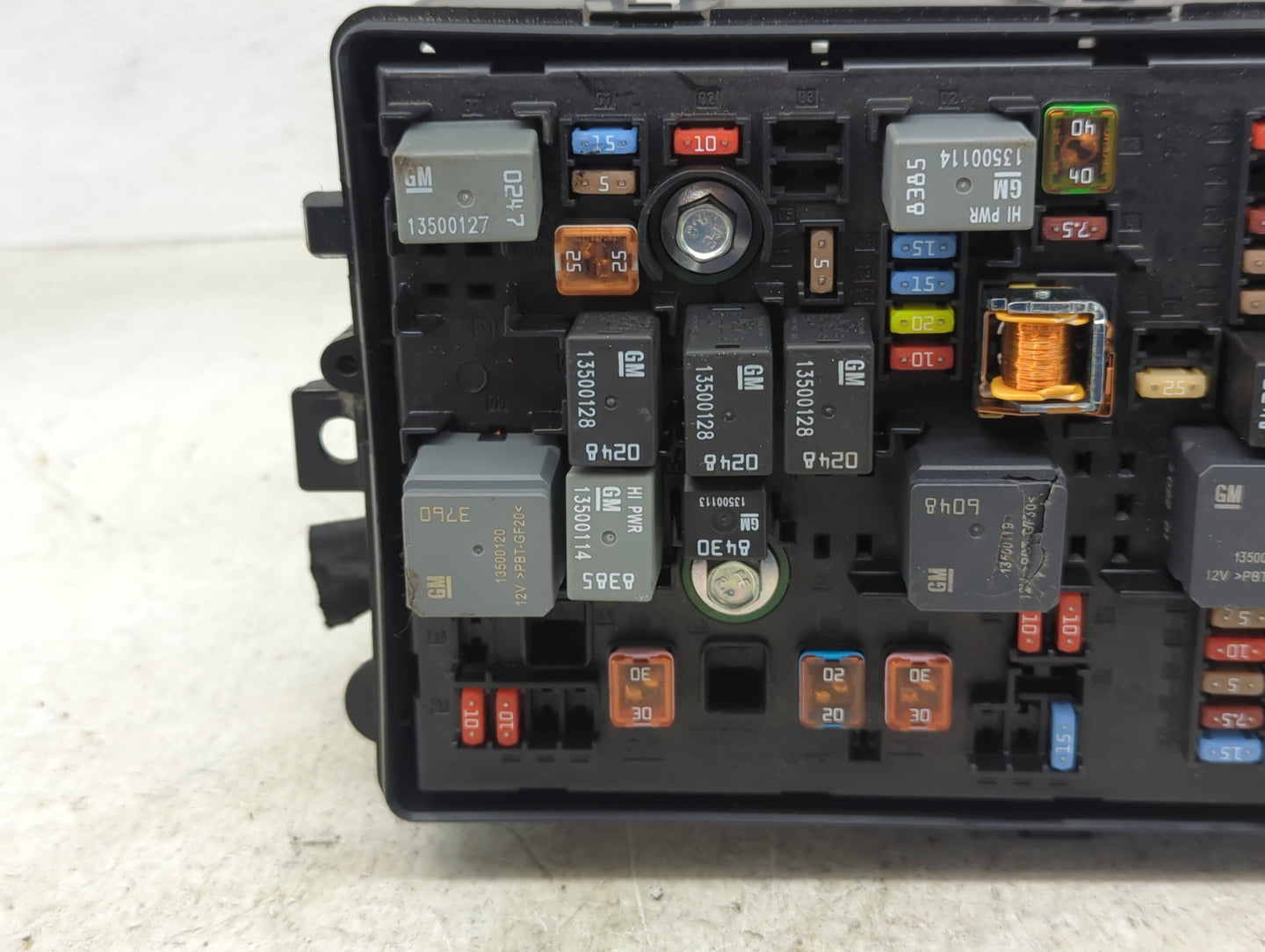 2014-2016 Chevrolet Malibu Fusebox Fuse Box Panel Relay Module P/N:23202763_01 13500127, 13500128 Fits Fits 2014 2015 2016 O