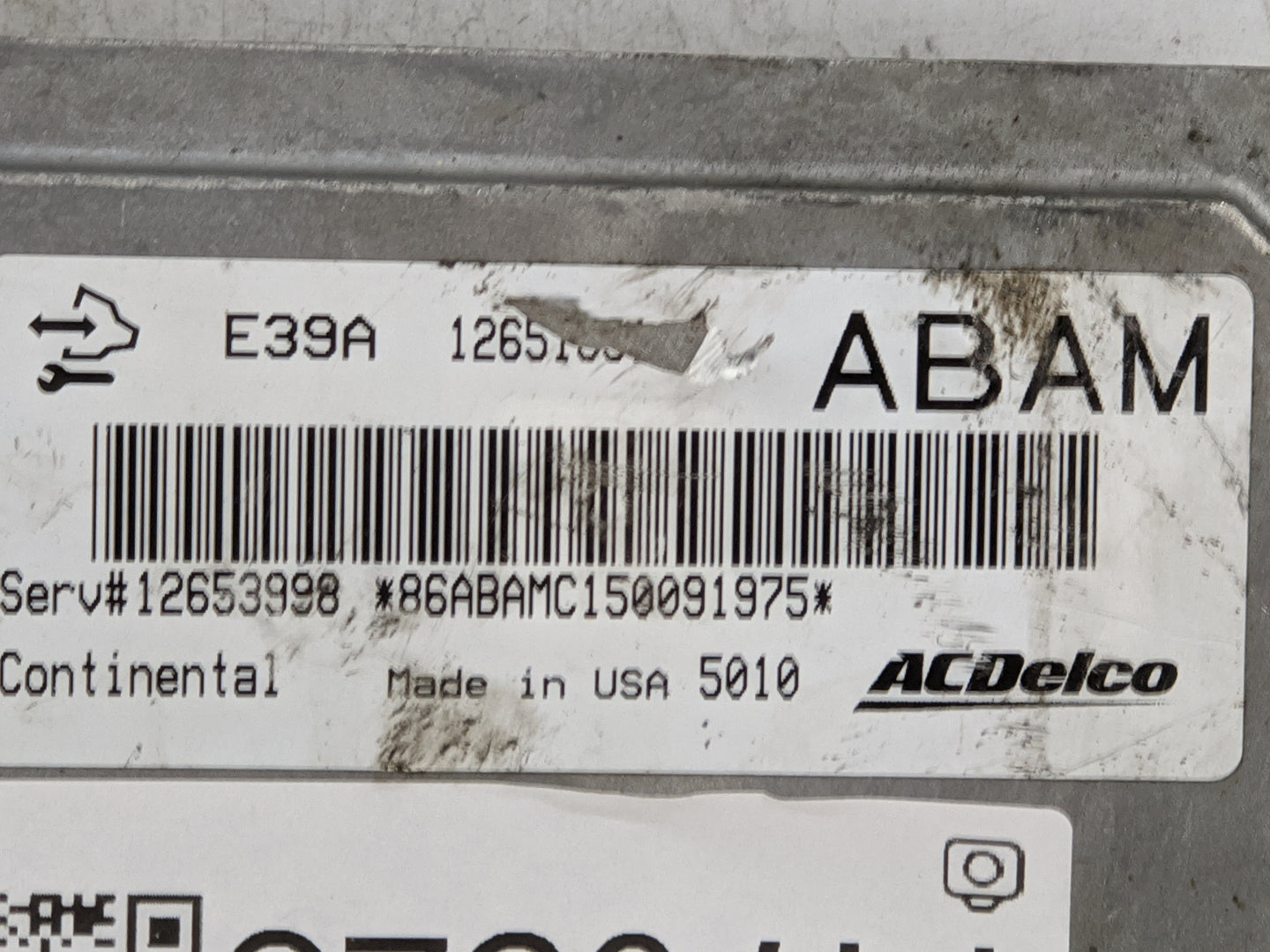 2013-2016 Chevrolet Malibu PCM Engine Control Computer ECU ECM PCU OEM P/N:12653998 Fits Fits 2013 2014 2015 2016 OEM Used A
