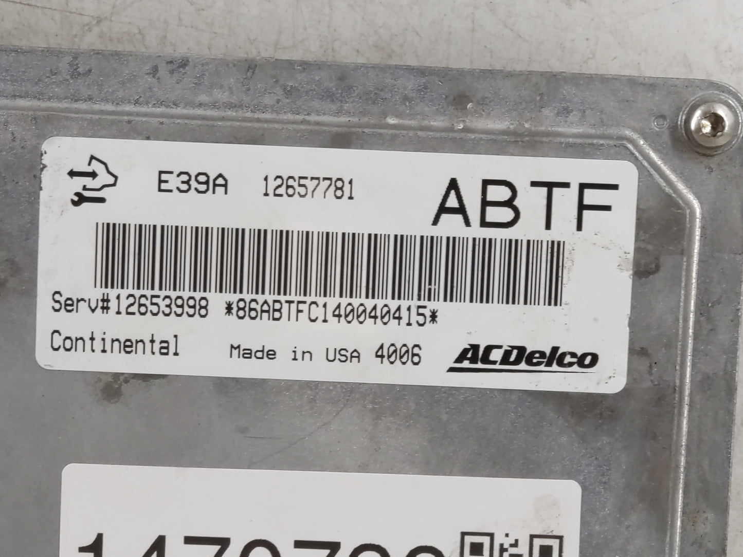 2013-2016 Chevrolet Malibu PCM Engine Control Computer ECU ECM PCU OEM P/N:12657781 12653998 Fits Fits 2013 2014 2015 2016 O
