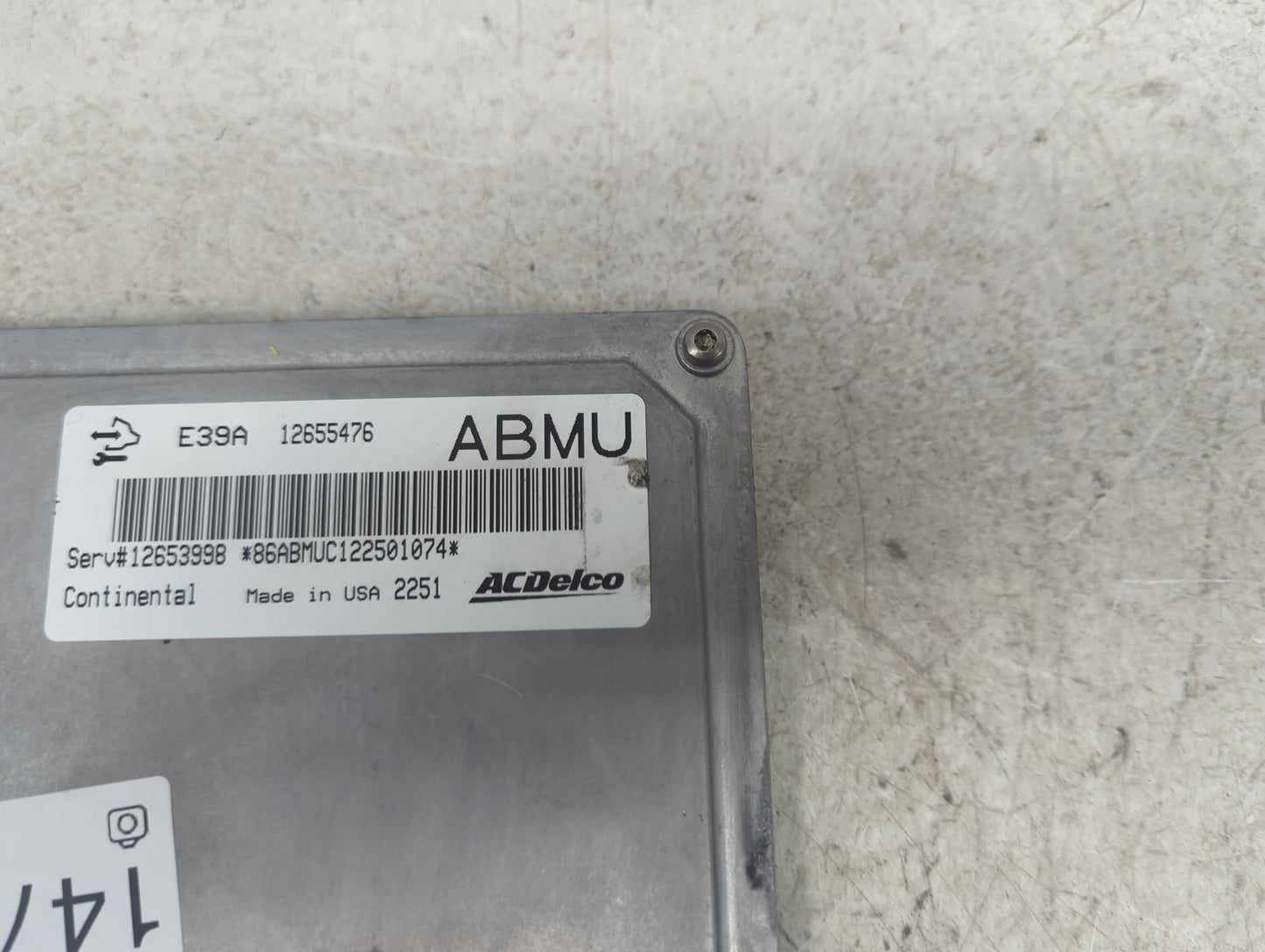 2013-2016 Chevrolet Malibu PCM Engine Control Computer ECU ECM PCU OEM P/N:12655476 12653998 Fits Fits 2013 2014 2015 2016 O