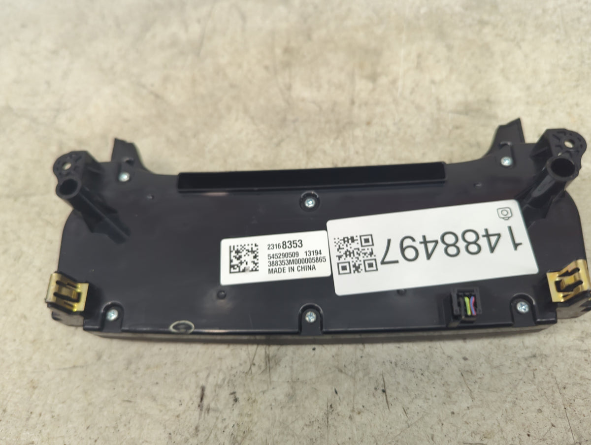 2013-2015 Chevrolet Malibu Climate Control Module Temperature AC/Heater Replacement P/N:23168353 545290509 Fits OEM Used Aut