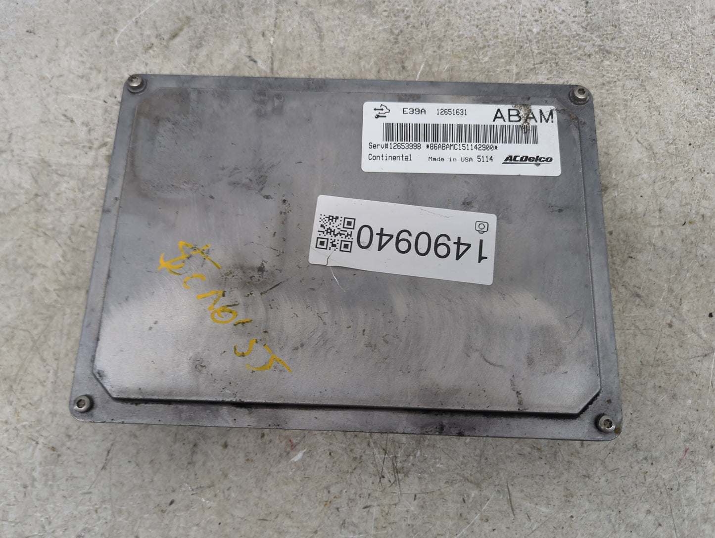 2013-2016 Chevrolet Malibu PCM Engine Control Computer ECU ECM PCU OEM P/N:12651631 12653998, E39A Fits Fits 2013 2014 2015 