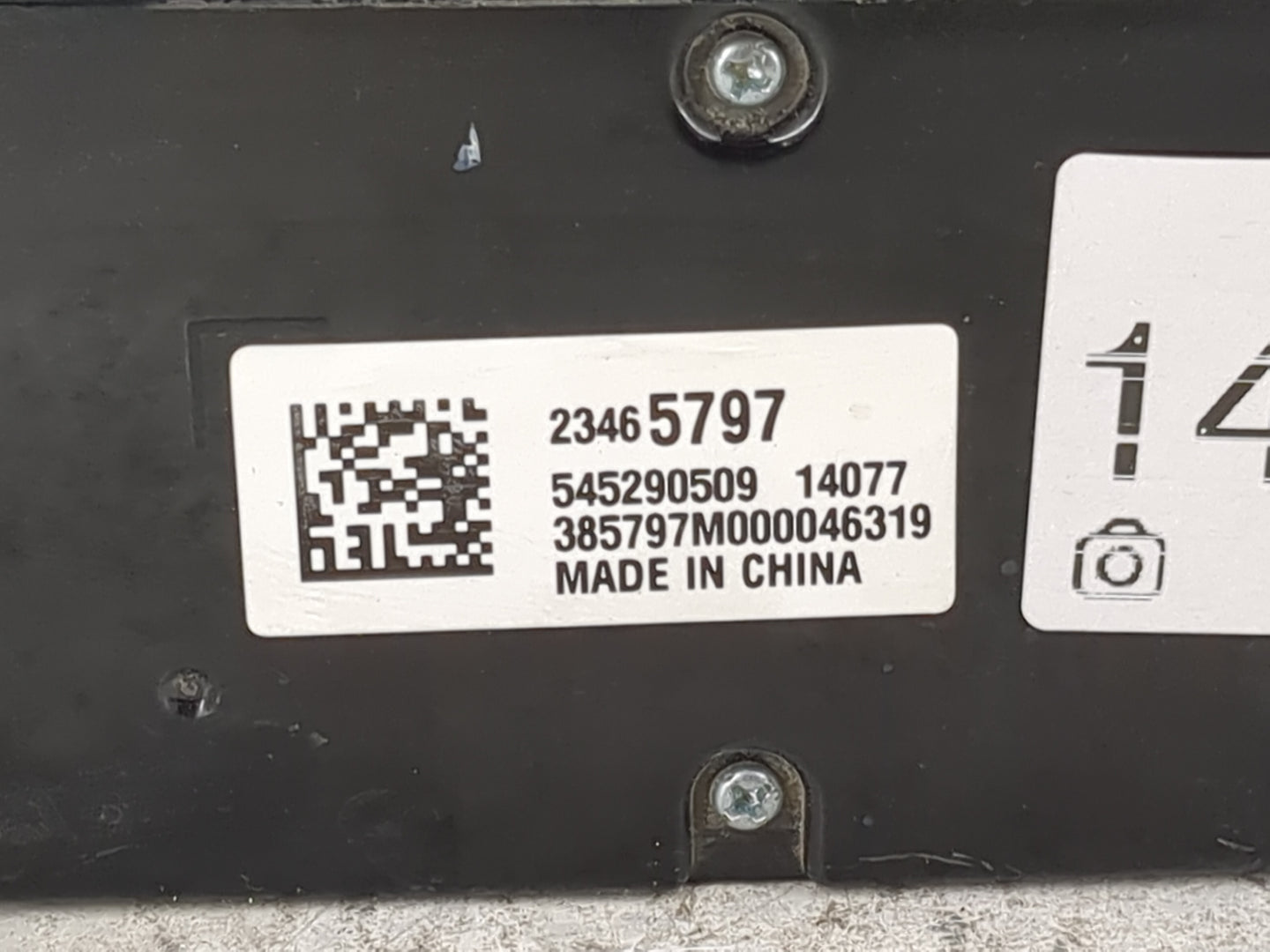 2014-2016 Chevrolet Malibu Climate Control Module Temperature AC/Heater Replacement P/N:23465797 545290509 Fits OEM Used Aut