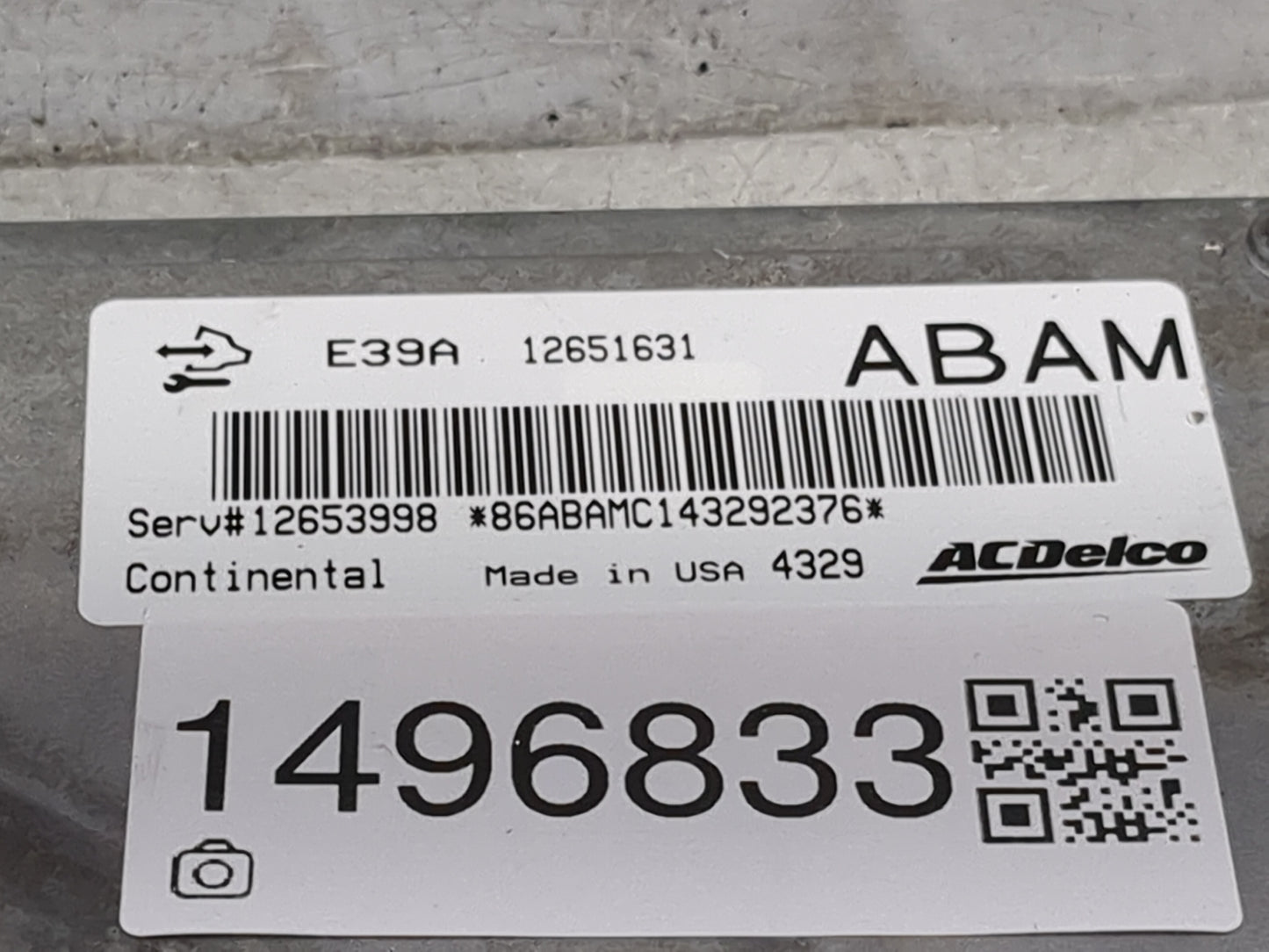 2013-2016 Chevrolet Malibu PCM Engine Control Computer ECU ECM PCU OEM P/N:12651631 12653998 Fits Fits 2013 2014 2015 2016 O
