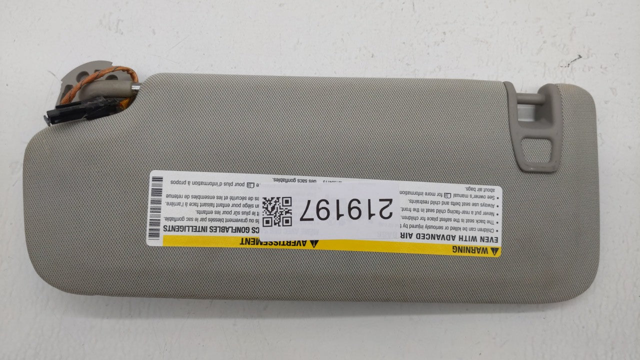 2013-2016 Chevrolet Malibu Sun Visor Shade Replacement Passenger Right Mirror Fits Fits 2013 2014 2015 2016 OEM Used Auto Pa