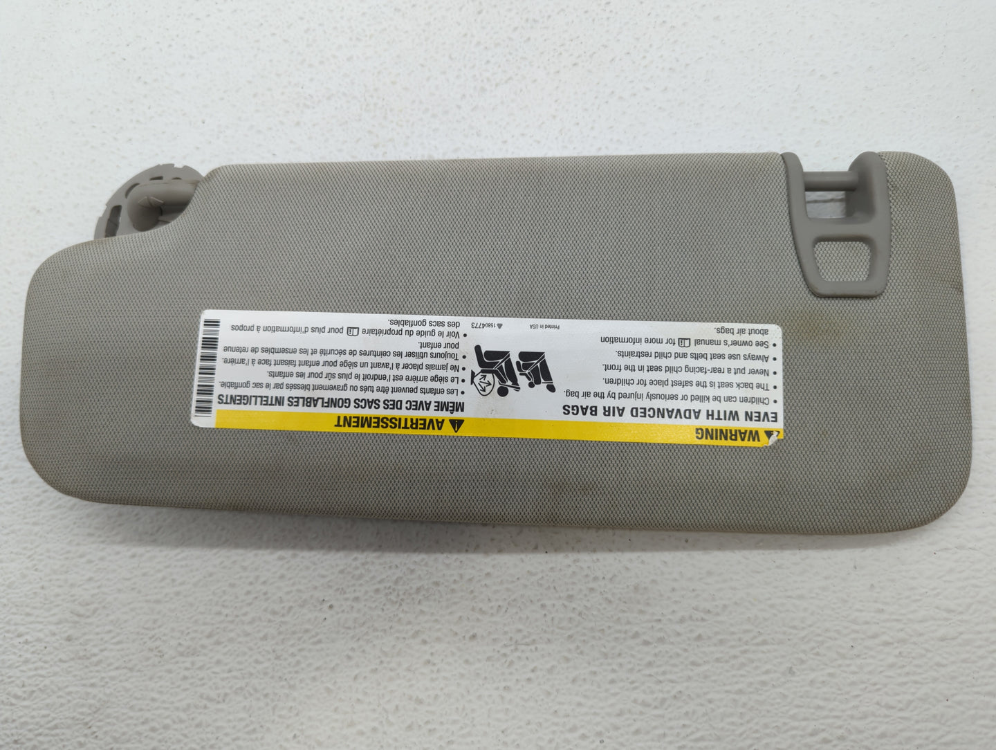 2013-2016 Chevrolet Malibu Sun Visor Shade Replacement Passenger Right Mirror Fits Fits 2013 2014 2015 2016 OEM Used Auto Pa