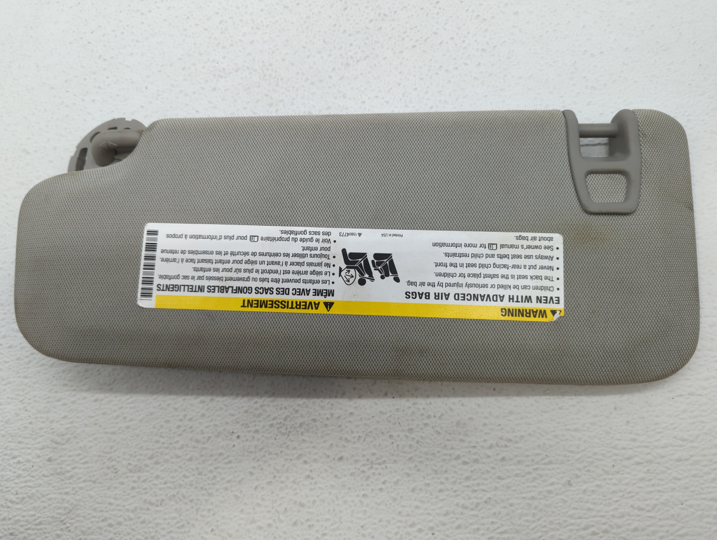 2013-2016 Chevrolet Malibu Sun Visor Shade Replacement Passenger Right Mirror Fits Fits 2013 2014 2015 2016 OEM Used Auto Pa