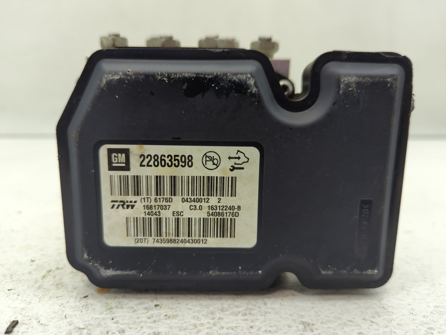 2013-2016 Chevrolet Malibu ABS Pump Control Module Replacement P/N:22863598 Fits Fits 2012 2013 2014 2015 2016 OEM Used Auto