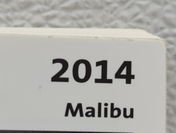 2014 Chevrolet Malibu Owners Manual Book Guide P/N:22825339 OEM Used Auto Parts