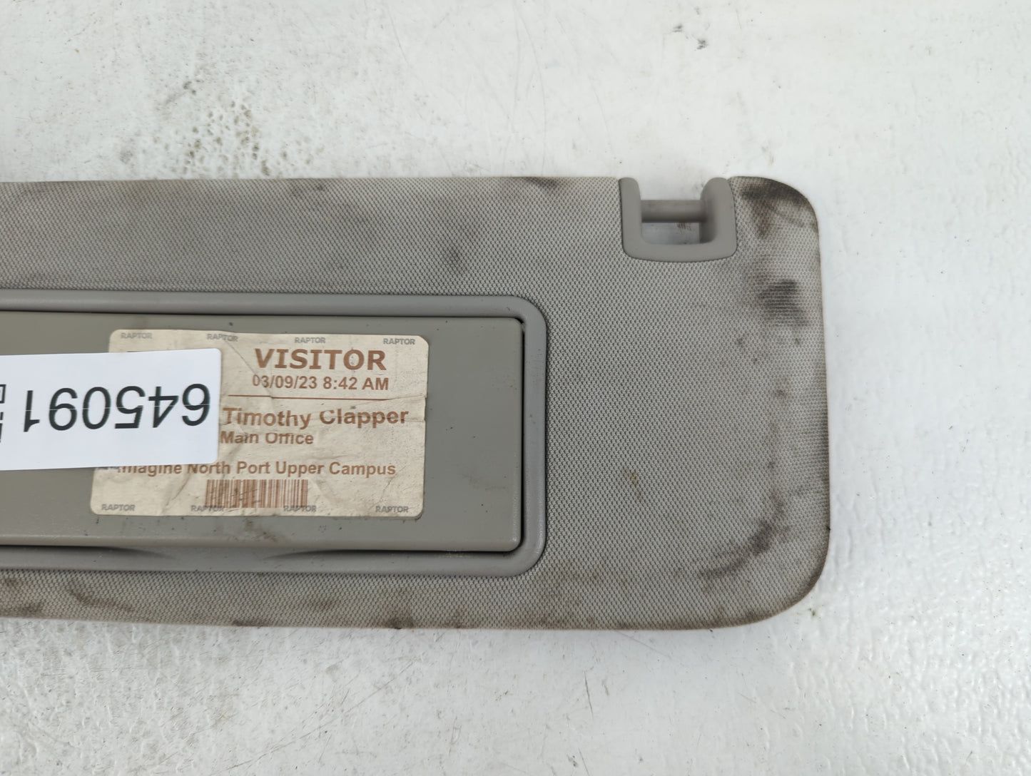 2013-2016 Chevrolet Malibu Sun Visor Shade Replacement Passenger Right Mirror Fits Fits 2013 2014 2015 2016 OEM Used Auto Pa