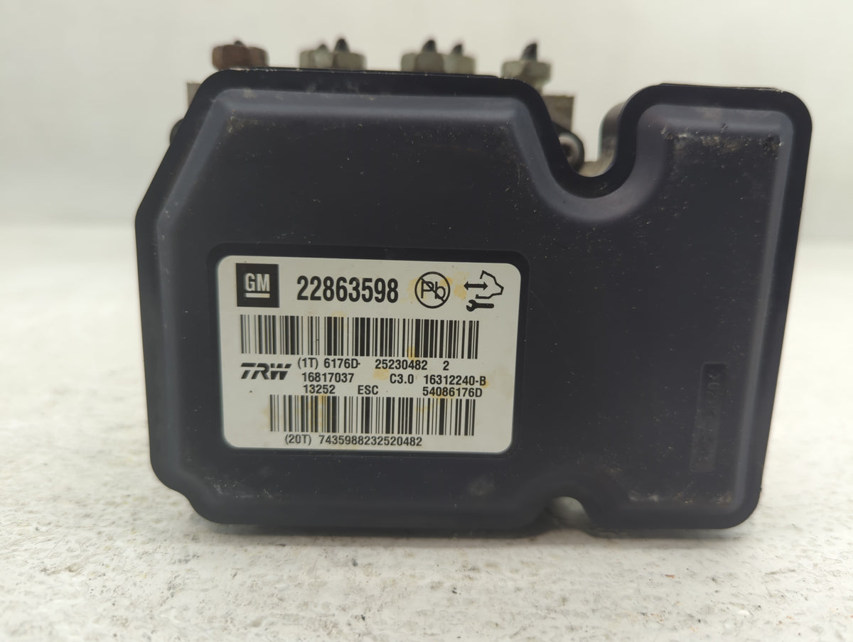 2013-2016 Chevrolet Malibu Anti-Lock Brake ABS Pump Module Actuator OEM P/N:22863598 Fits Fits 2012 2013 2014 2015 2016 OEM 