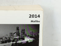 2014 Chevrolet Malibu Owners Manual Book Guide P/N:22825339 B OEM Used Auto Parts - Oemusedautoparts1.com