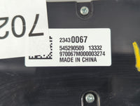 2014-2016 Chevrolet Malibu Am Fm Cd Player Radio Receiver 702592 - Oemusedautoparts1.com