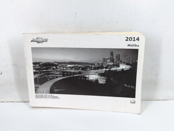 2014 Chevrolet Malibu Owners Manual Book Guide P/N:22825339 A OEM Used Auto Parts - Oemusedautoparts1.com