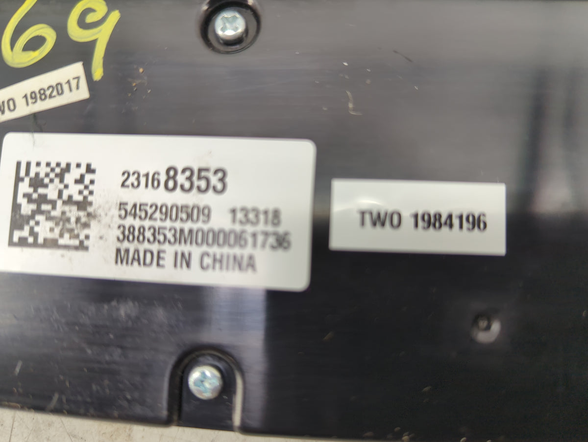 2014-2016 Chevrolet Malibu Climate Control Module Temperature AC/Heater Replacement P/N:23168353 Fits Fits 2014 2015 2016 OE