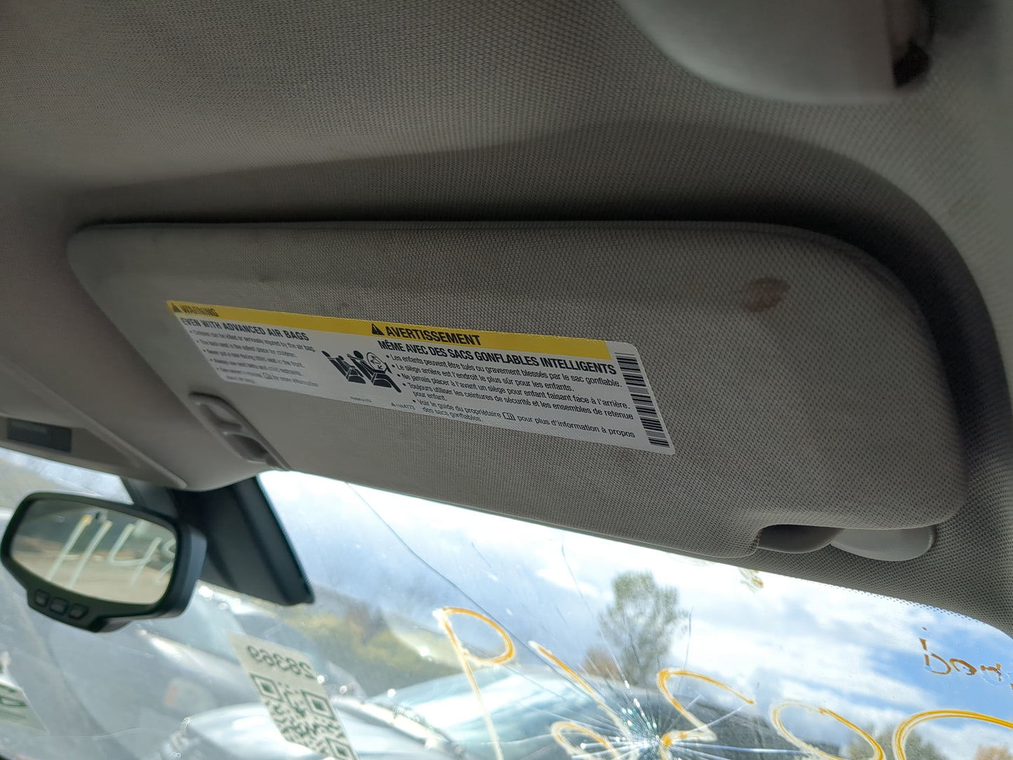 2013-2016 Chevrolet Malibu Sun Visor Shade Replacement Passenger Right Mirror Fits Fits 2013 2014 2015 2016 OEM Used Auto Pa