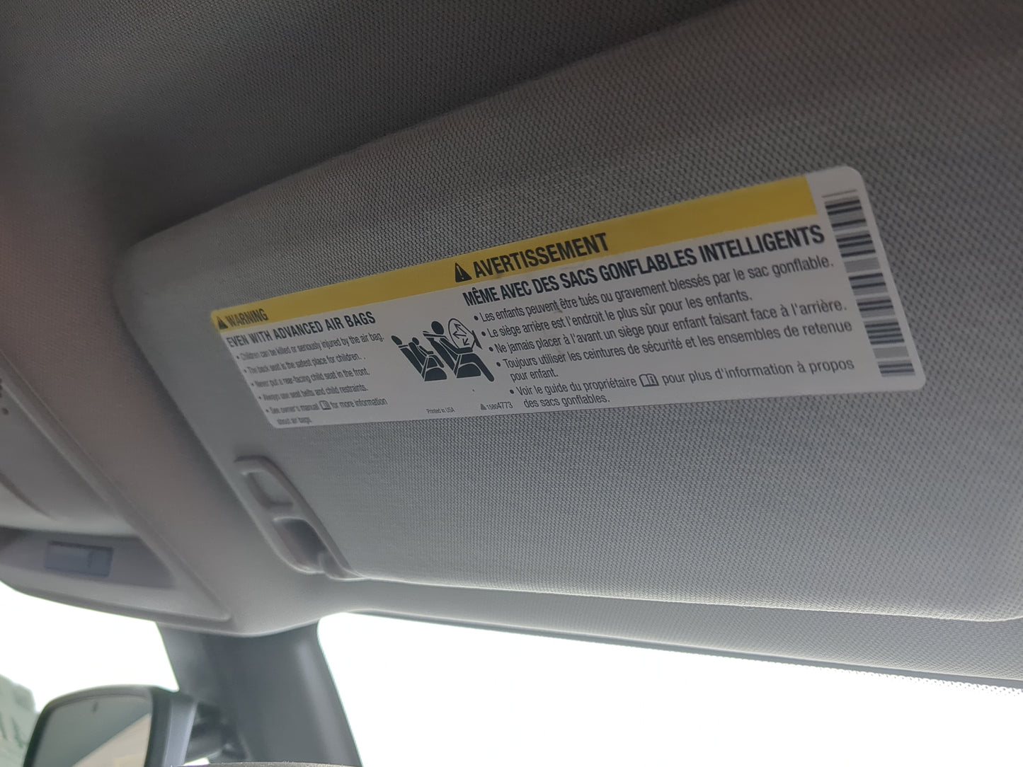 2013-2016 Chevrolet Malibu Sun Visor Shade Replacement Passenger Right Mirror Fits Fits 2013 2014 2015 2016 OEM Used Auto Pa