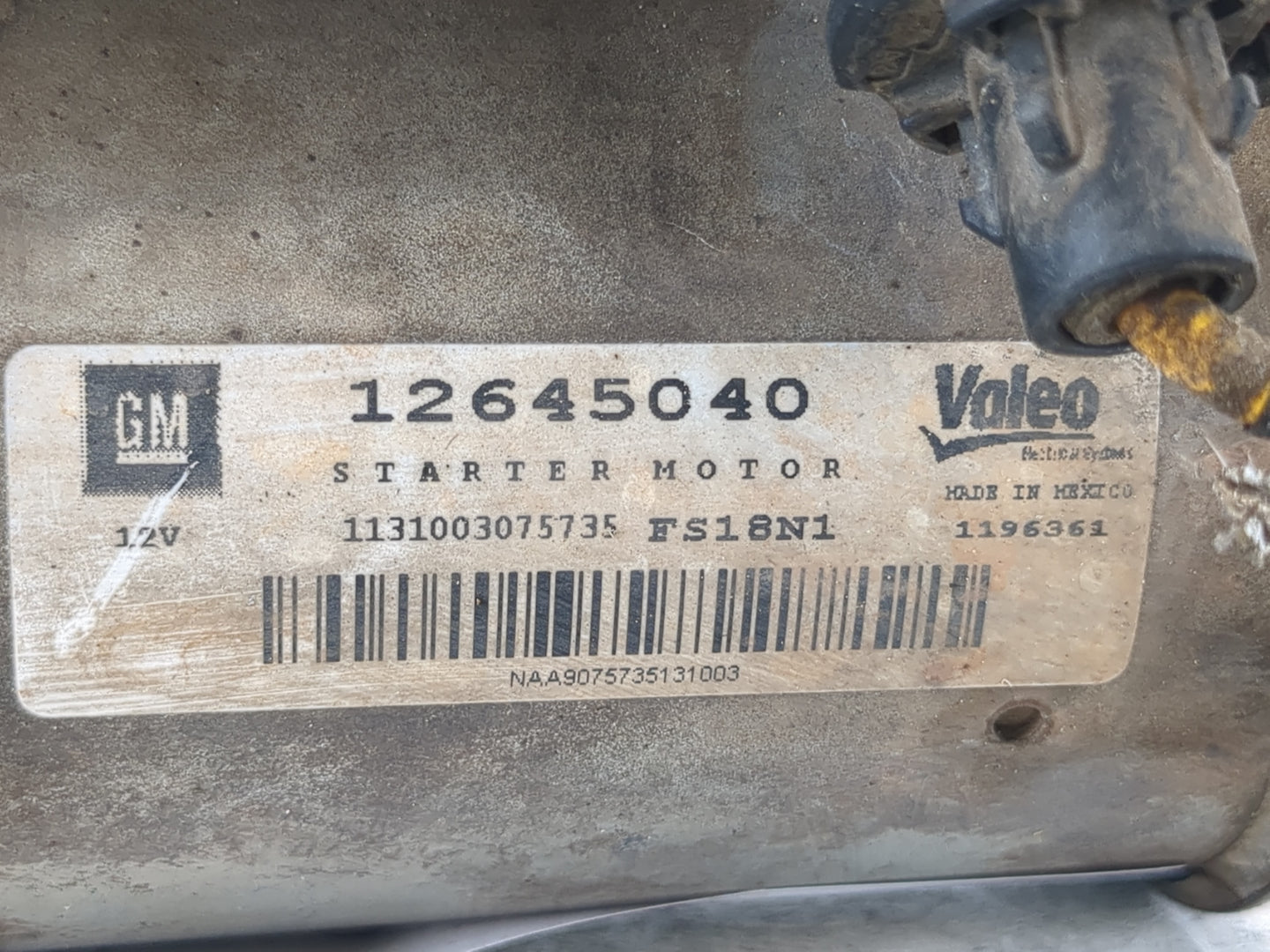 2014-2019 Chevrolet Silverado 1500 Car Starter Motor Solenoid OEM P/N:12645040 12695760 Fits OEM Used Auto Parts - Oemusedau