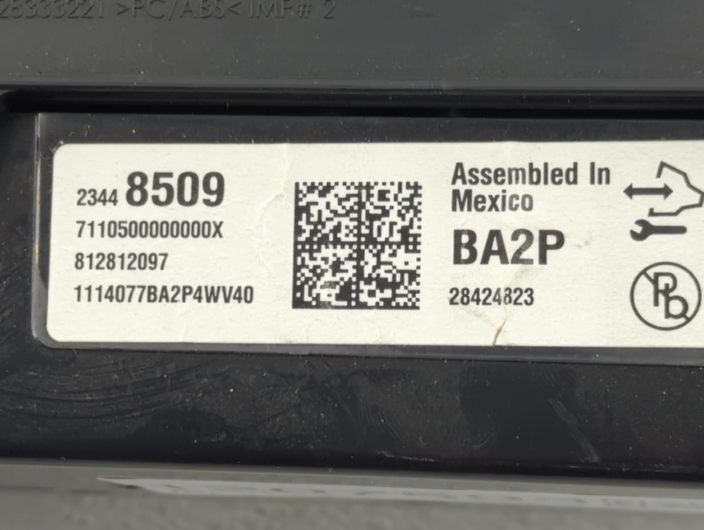 2014 Chevrolet Silverado 1500 Instrument Cluster Speedometer Gauges P/N:23448509 Fits Fits 2015 OEM Used Auto Parts - Oemuse