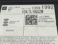 2014 Chevrolet Silverado 1500 Radio AM FM Cd Player Receiver Replacement P/N:13591992 Fits Fits 2013 2015 OEM Used Auto Part