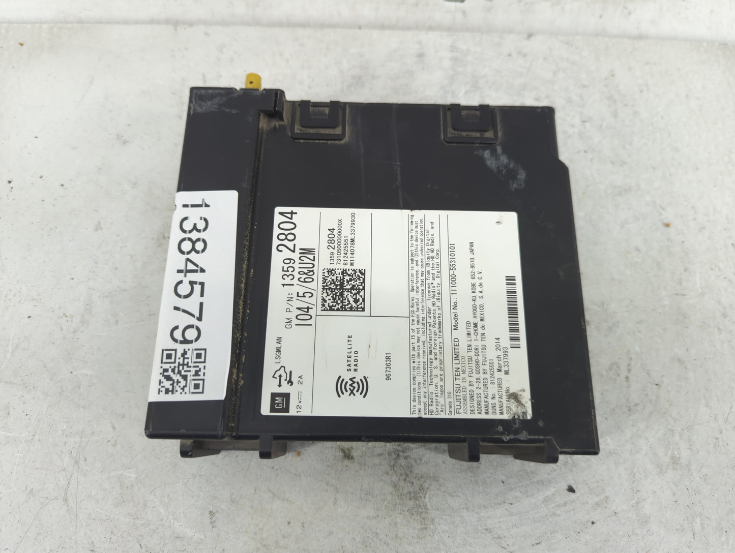 2014 Chevrolet Silverado 1500 Radio AM FM Cd Player Receiver Replacement P/N:812425551 13592804 Fits Fits 2013 2015 OEM Used