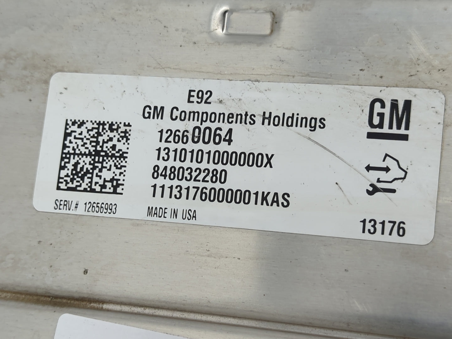 2014-2016 Chevrolet Silverado 1500 PCM Engine Control Computer ECU ECM PCU OEM P/N:848032280 12660064 Fits Fits 2014 2015 20