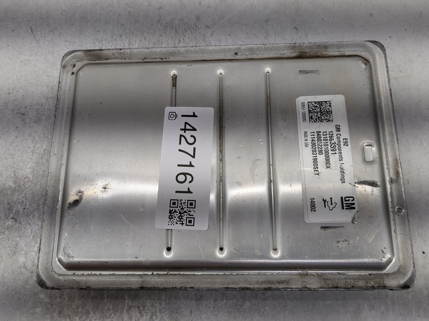 2014-2016 Chevrolet Silverado 1500 PCM Engine Control Computer ECU ECM PCU OEM P/N:12663391 Fits Fits 2014 2015 2016 OEM Use