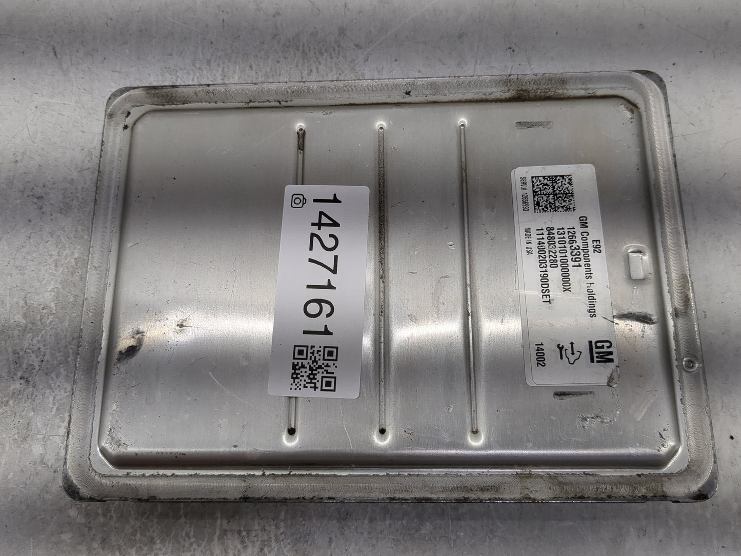 2014-2016 Chevrolet Silverado 1500 PCM Engine Control Computer ECU ECM PCU OEM P/N:12663391 Fits Fits 2014 2015 2016 OEM Use