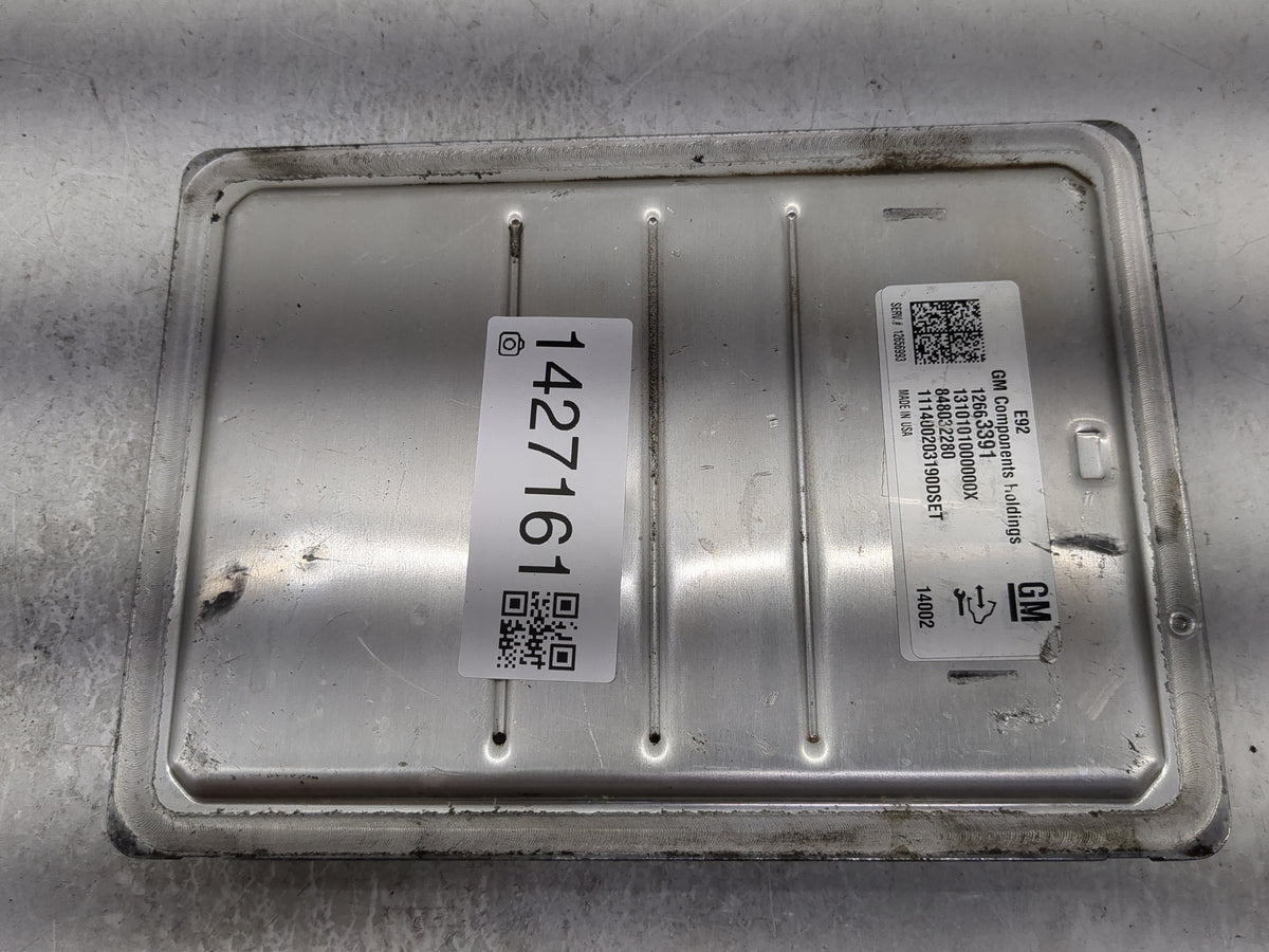 2014-2016 Chevrolet Silverado 1500 PCM Engine Control Computer ECU ECM PCU OEM P/N:12663391 Fits 2014 2015 2016 OEM Used Aut