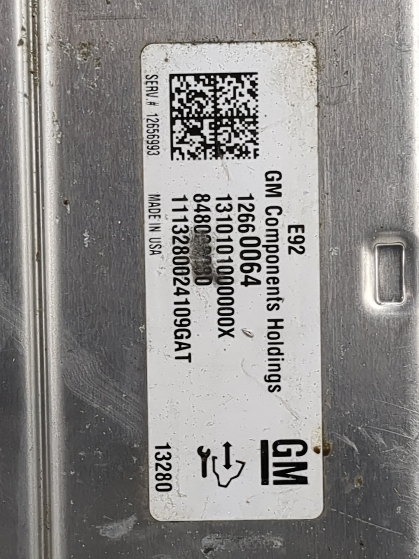 2014-2016 Chevrolet Silverado 1500 PCM Engine Control Computer ECU ECM PCU OEM P/N:12660064 12656993 Fits Fits 2014 2015 201