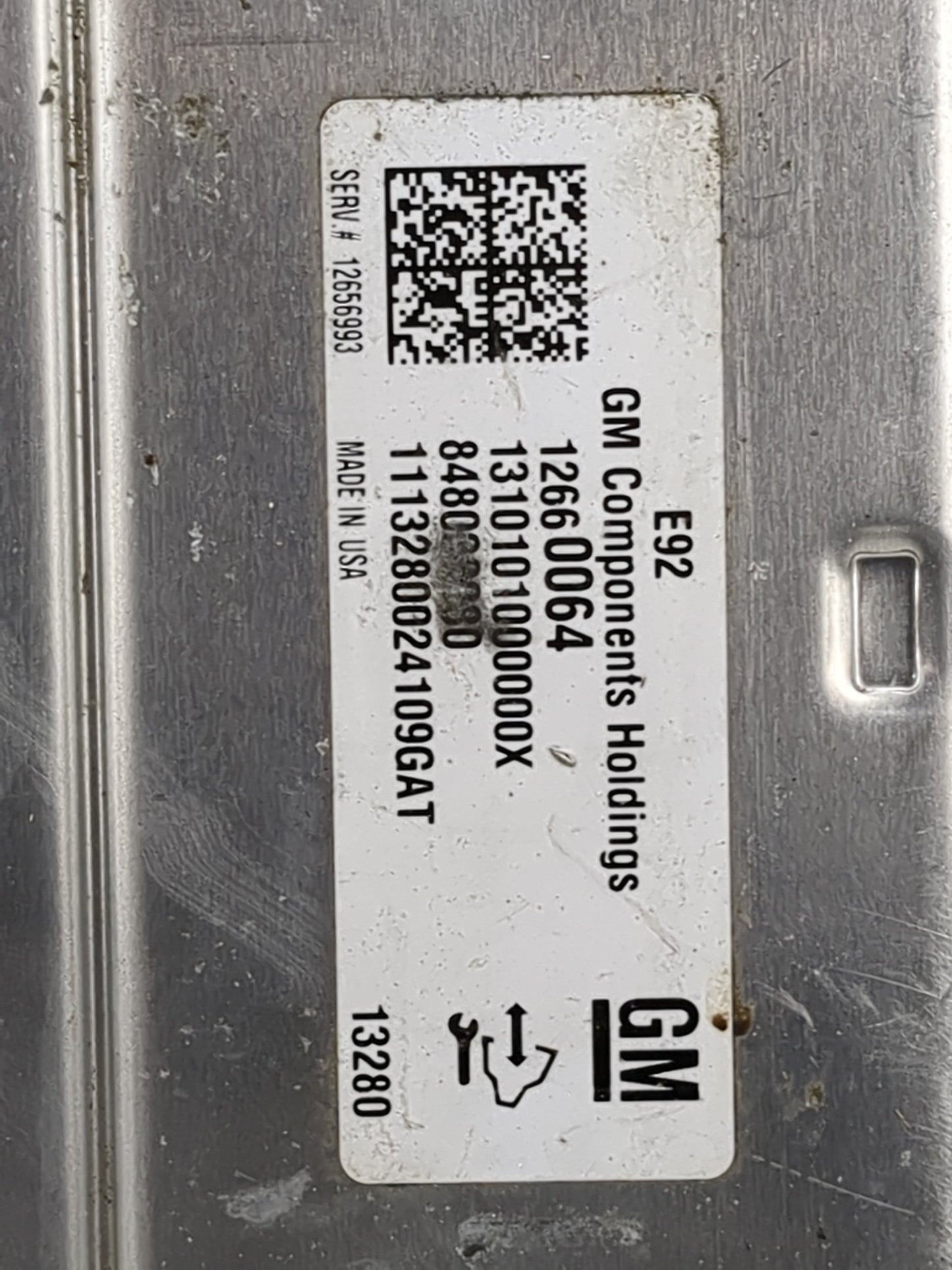 2014-2016 Chevrolet Silverado 1500 PCM Engine Control Computer ECU ECM PCU OEM P/N:12660064 12656993 Fits Fits 2014 2015 201