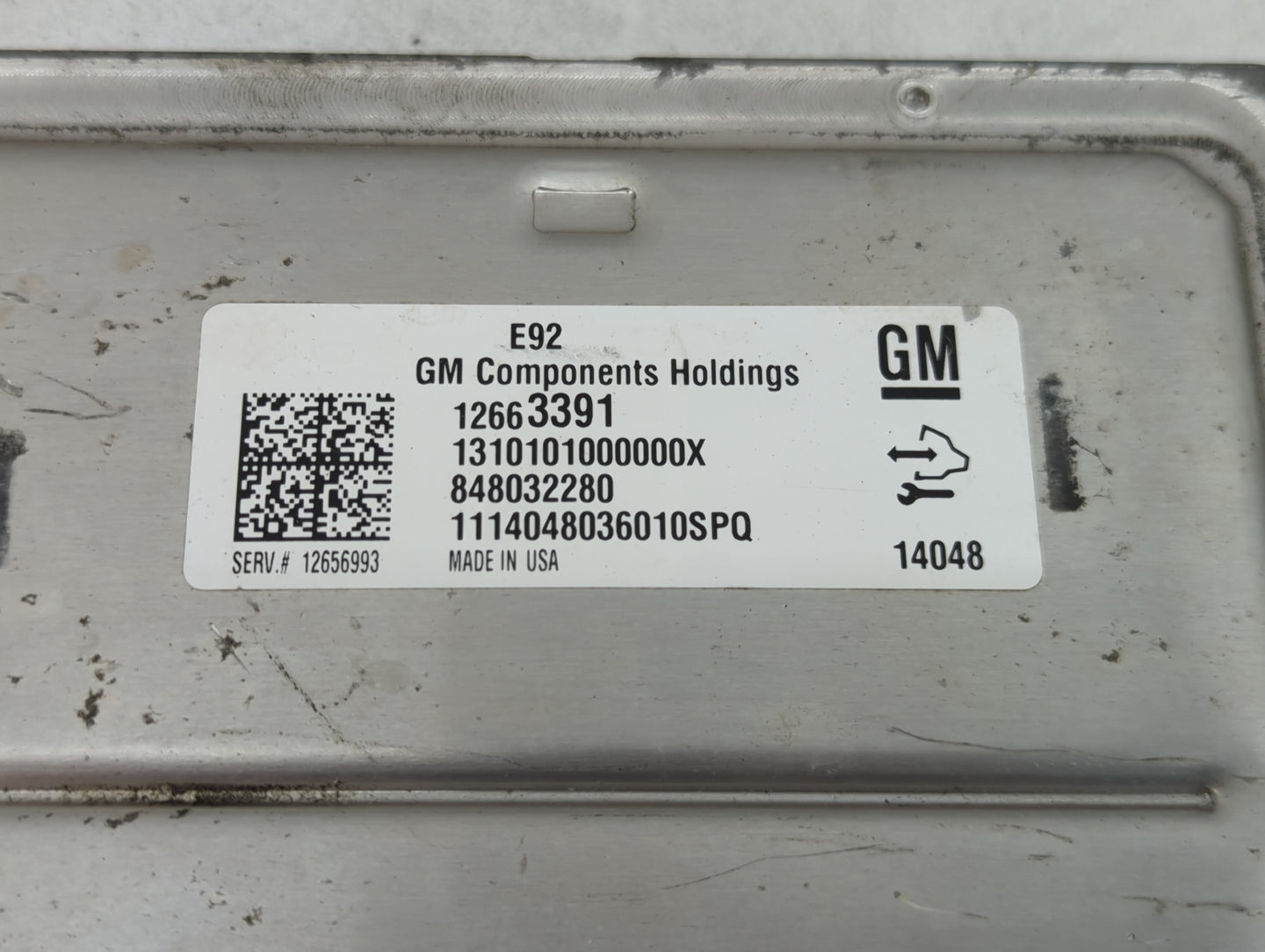 2014-2016 Chevrolet Silverado 1500 PCM Engine Control Computer ECU ECM PCU OEM P/N:12663391 Fits Fits 2014 2015 2016 OEM Use