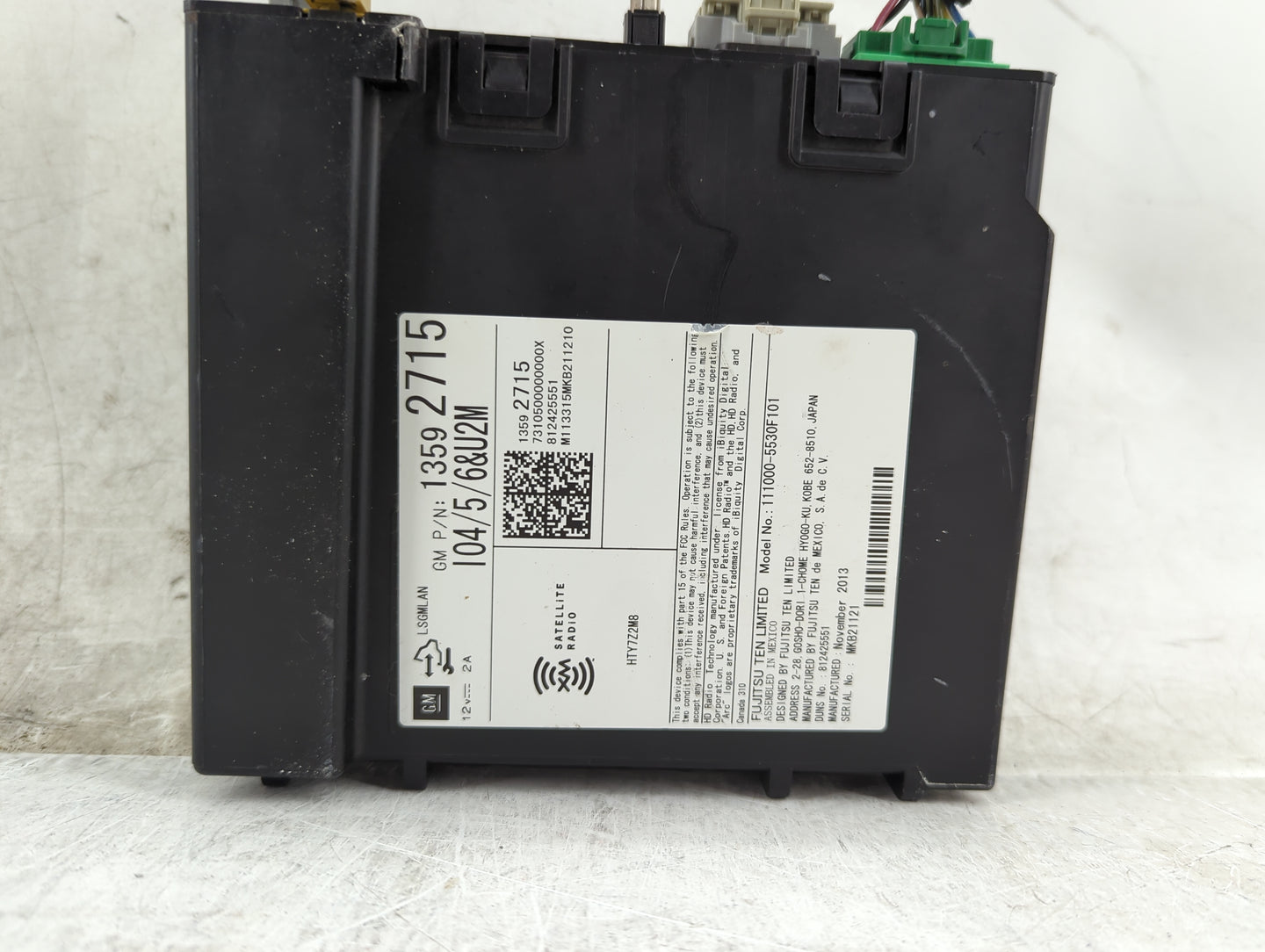 2014 Chevrolet Silverado 1500 Radio AM FM Cd Player Receiver Replacement P/N:13592715 111000-5530F101 Fits Fits 2013 2015 OE
