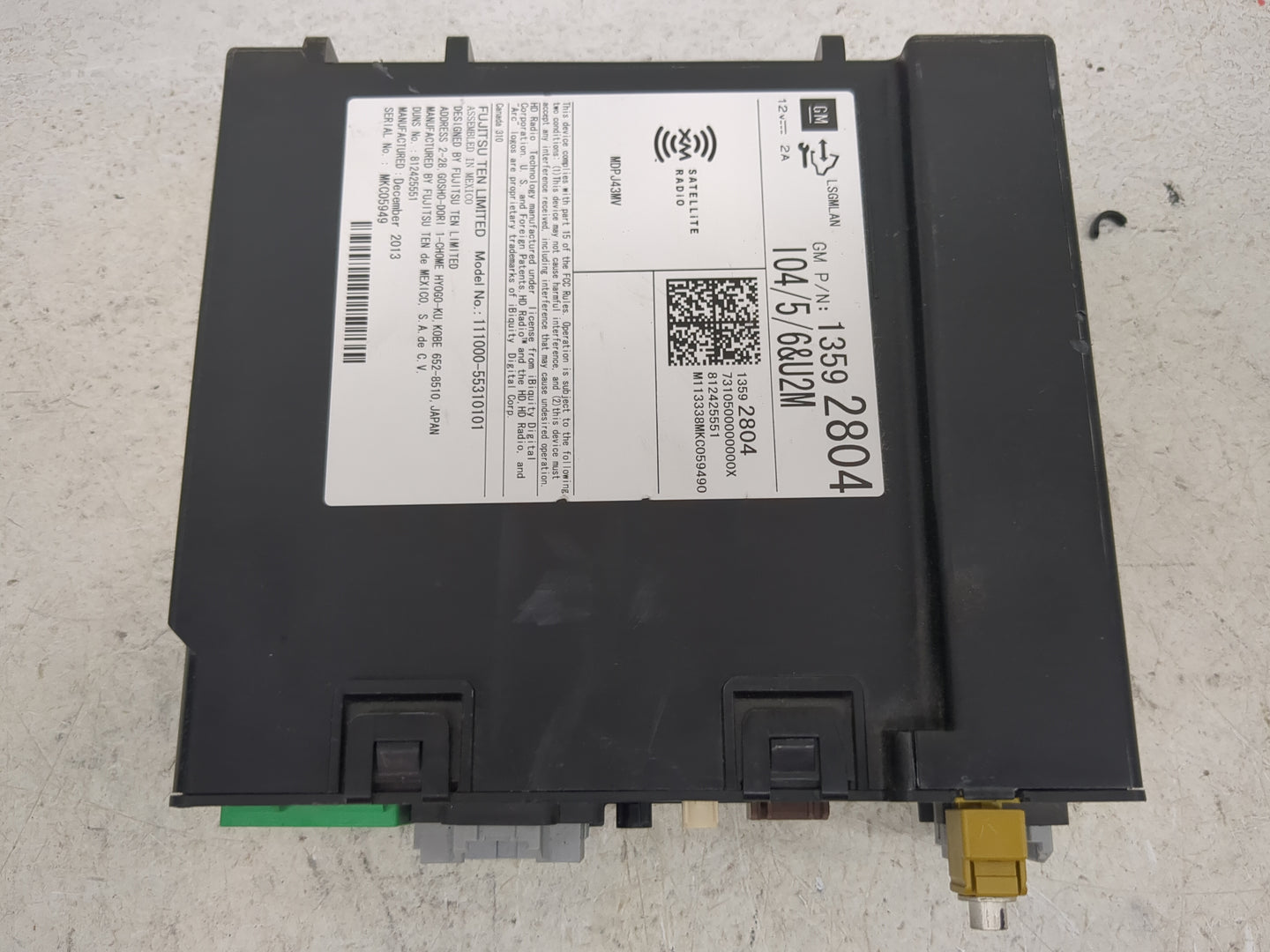 2014 Chevrolet Silverado 1500 Radio AM FM Cd Player Receiver Replacement P/N:13592804 23264109 Fits Fits 2013 2015 OEM Used 